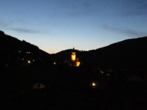 Engelhartszell at dusk