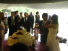 The wedding couple