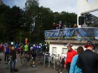 Interviewing the winner of the Tour de Helsinki 2009