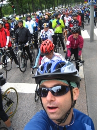 The crowd behind me at the start