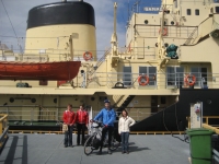 Nanna, Eija, Naoko and I at Sampo icebreaker