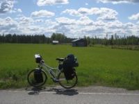 Blue sky of Lapland