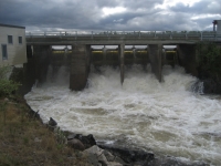 Pouring dam before Kautokeino