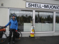The historical Shell gas station at Muonio
