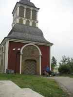 The bell tower of Övertorneå church