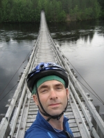 The Ahmaskoski suspension bridge