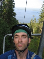 On the lift to the top of Ukko-Koli
