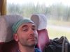 Relaxing in the bus from Tornio to Oulu